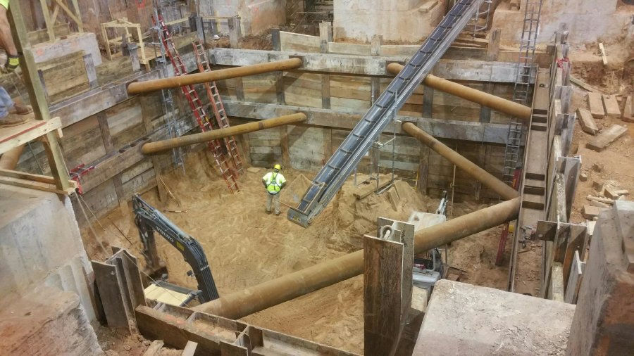 Braced Excavation in Arkansas - DeepEX Project