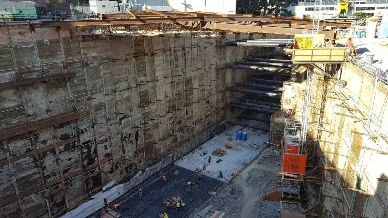 Soldier Pile & Lagging Walls in Deep Excavations