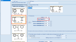 How do I simulate H-beam soldier piles in drilled, grouted holes below the excavation in DeepEX?