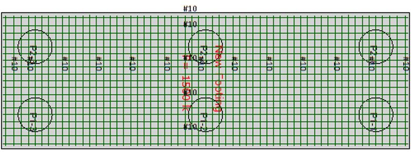 Figure 3: Pile cap reinforcement detailing in DeepFND