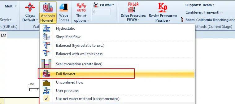 Figure 3: Full flownet analysis option in DeepEX