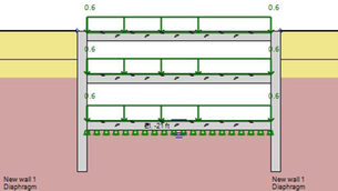 Top-Down Excavations with Slabs - Design with DeepEX