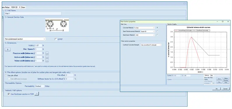 Nonlinear Fiber Section Analysis