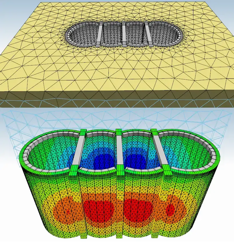 Caterpillar excavation – 3D FEM analysis with DeepEX 2025