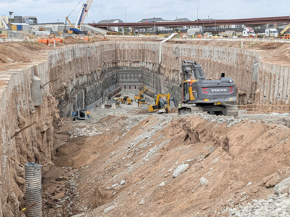 Pump station excavation in Austin, Texas - Excavation site - KELLER