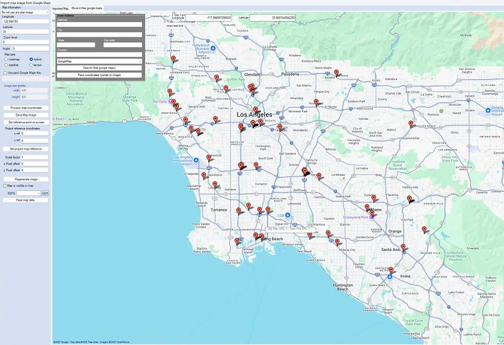 Available project locations in California – PileCapacity.ai