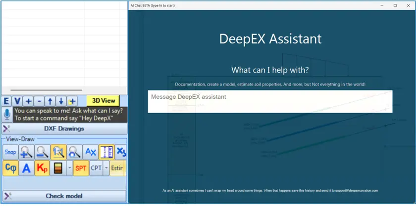 DeepEX Voice Commands and AI assistant