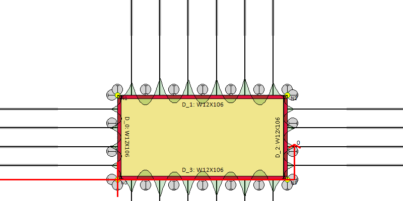 Soldier Pile Wall with tiebacks - 3D excavation model in DeepEX software