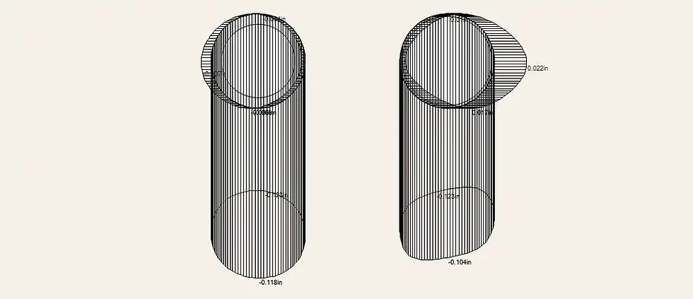 Horizontal and vertical pipe lining displacements – DeepEX