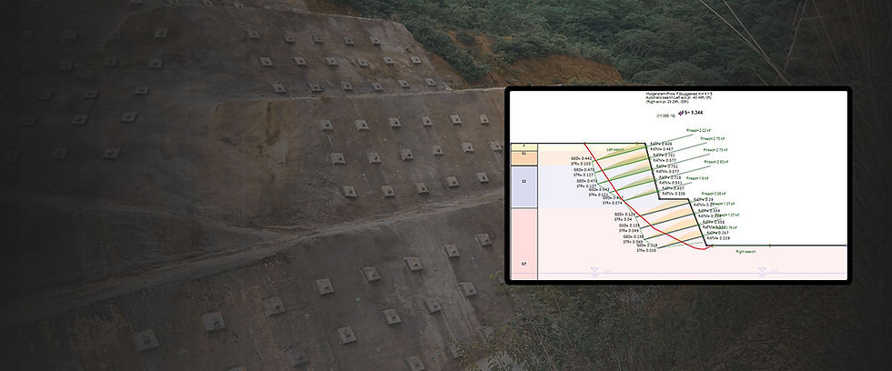 Análisis de estabilidad de taludes y diseño de muros de soil nailing con SnailPlus